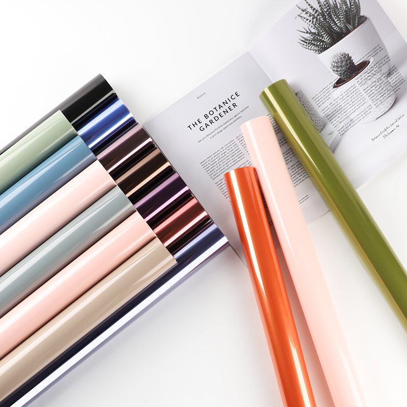 Waterproof, Solid-Color Wrapping Paper for Flower Arrangements and Bouquets