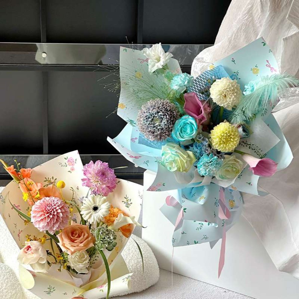 other "Blooming Splendor" Floral Bouquet Packaging Material