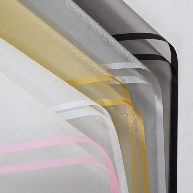 Matte paper "Magic Edge" Matte Paper (Korean Style) — Wholesale Export Packaging Paper with Translucent Borders for Floral Arrangements and Bouquets